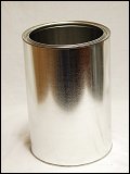  5 qt.   Open Head Silver  Paint  Tin   Can