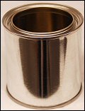 1/2 Pint. 20 410 Silver Paint Tin Can With Lid