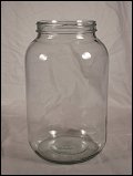  128 oz. / 1 Gallon   110 400 Flint/Clear  Round  Glass   Jar