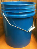 5 Gallon. 20 410 Chevron Blue Heavy Duty Plastic Pail
