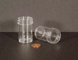  7/8 oz.   33 400 Clear  Regular Wall  Plastic   Jar