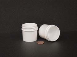  1 oz.   43 400 White  Regular Wall  Plastic   Jar
