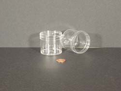  2 oz.   53 400 Clear  Regular Wall  Plastic   Jar