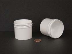  2 oz.   53 400 White  Regular Wall  Plastic   Jar