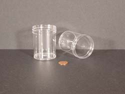  3 oz.   53 400 Clear  Regular Wall  Plastic   Jar