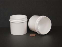  3 oz.   58 400 White  Regular Wall  Plastic   Jar
