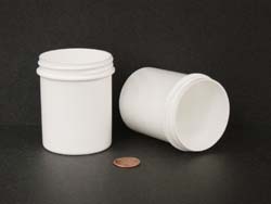  4 oz.   58 400 White  Regular Wall  Plastic   Jar