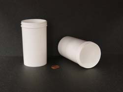  8 oz.   63 400 White  Regular Wall  Plastic   Jar