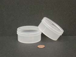  2 oz.   70 400 Clarified  Thick Wall  Plastic   Jar