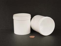  6 oz.   70 400 White  Regular Wall  Plastic   Jar