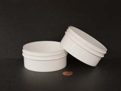  4 oz.   89 400 White  Regular Wall  Plastic   Jar