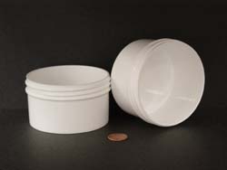  6 oz.   89 400 White  Regular Wall  Plastic   Jar