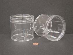  12 oz.   89 400 Clear  Regular Wall  Plastic   Jar