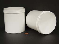 40 oz.   120 400 White  Regular Wall  Plastic   Jar