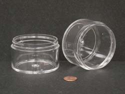  3 oz.   70 400 Clear  Thickwall  Plastic   Jar