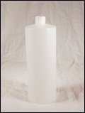  32 oz.   28 410 Natural  Cylinder  Plastic   Bottle
