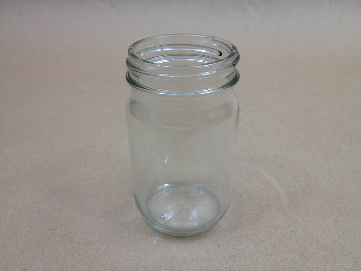  4 oz.   48 400 Flint/Clear  Round  Glass   Jar