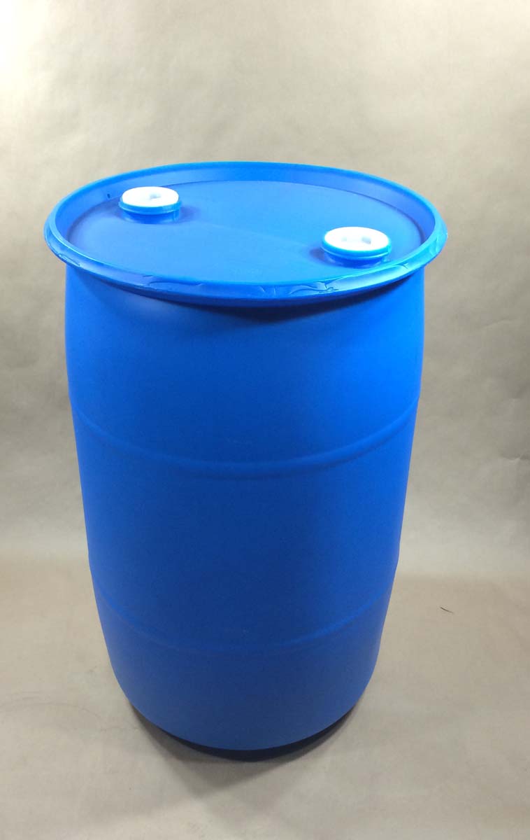  30 Gallon    Blue  Closed Top Round  Plastic   Drum