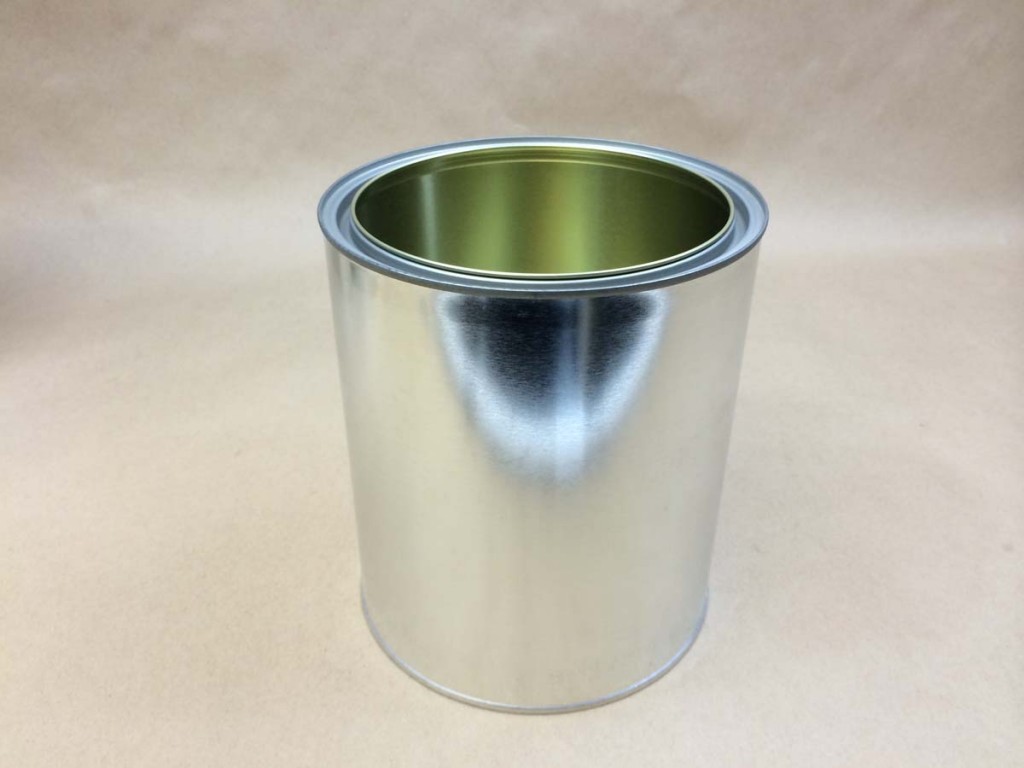  1 Gallon   Open Head Silver  Paint  Tin   Can
