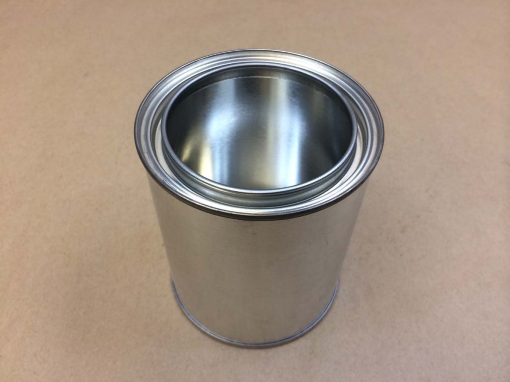  Pint   Open Head Silver  Paint  Tin   Can