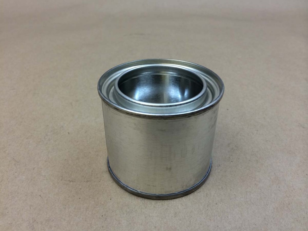  1/4 Pint   Open Head Silver  Paint  Tin   Can