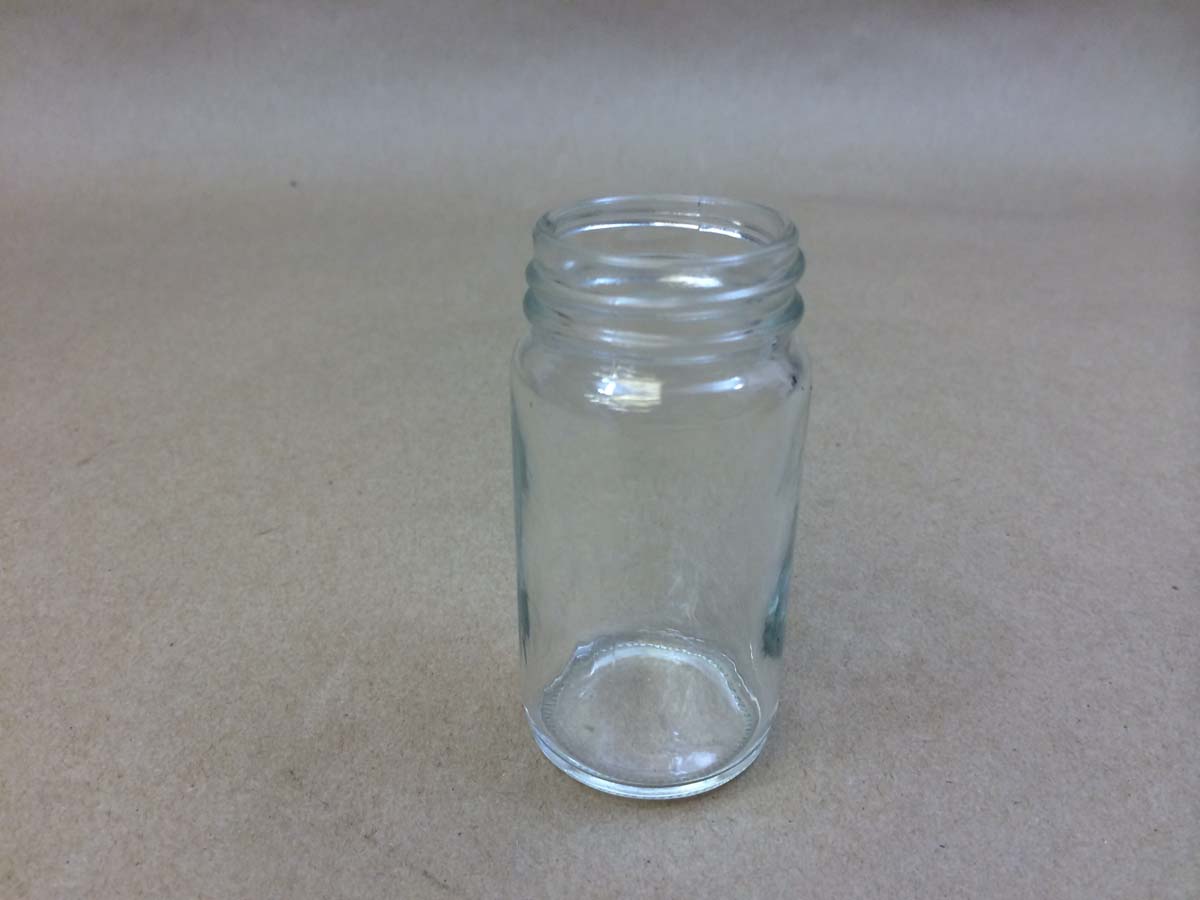  2 oz.   38 400 Flint/Clear  AC Round  Glass   Jar