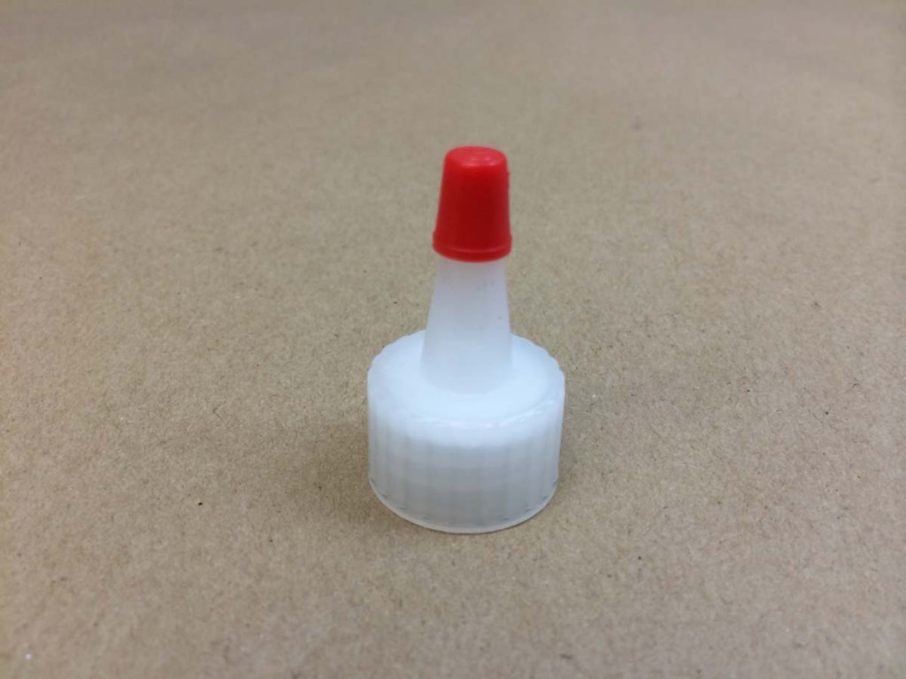     20 410 Natural/Red Tip  Spout  Plastic   Cap
