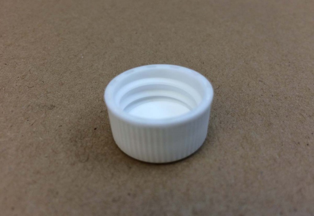  18 400   18 400 White  Round  Plastic   Cap