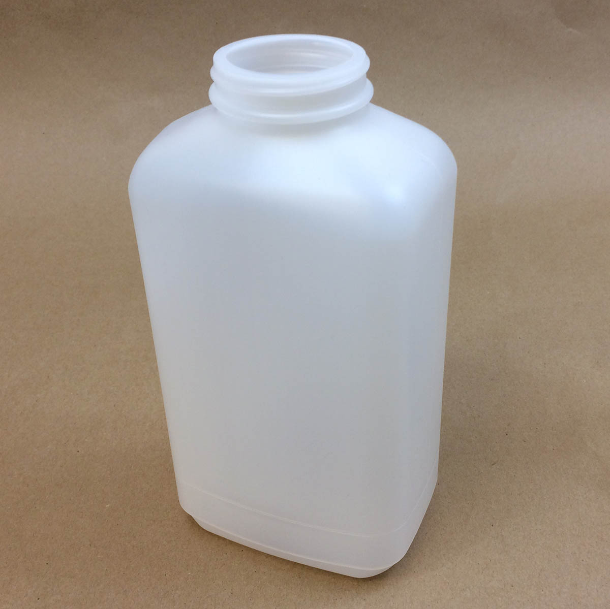  45 oz.   53400 Natural  Space Saver Oblong  Plastic   Jar