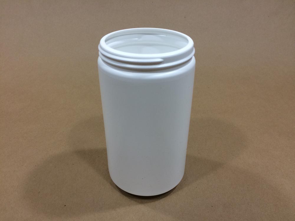  32 oz. / 1 Quart   89 400 White  Round  Plastic   Jar