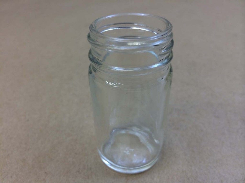  1 oz.   33 400 Flint/Clear  AC Round  Glass   Jar