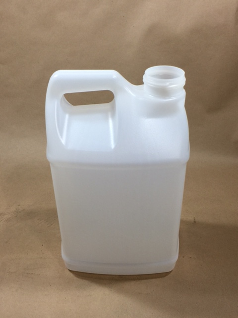  2.5 Gallon   63 485 Special Natural  F Style  Plastic   Jug With Gallon and Litre Graduation Marks