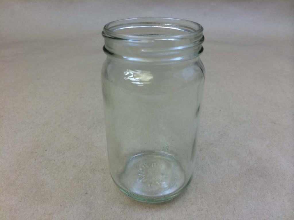  8 oz.   58 400 Flint/Clear  Round  Glass   Jar