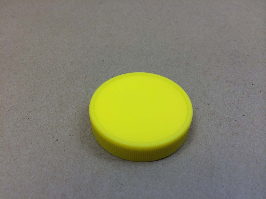  53 400   53 400 Yellow  Round  Plastic   Cap