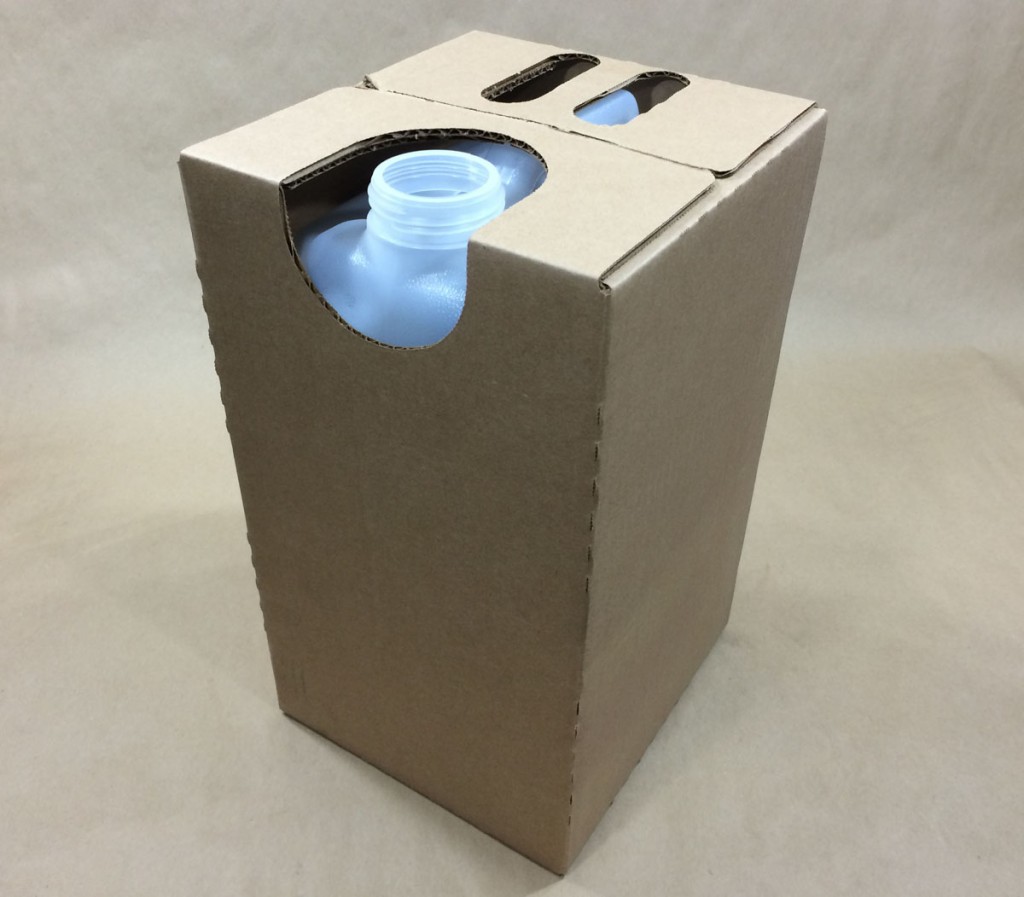  4.6 Gallon   63mm Rieke Natural  Rectangular  Plastic   Bottle in a Box