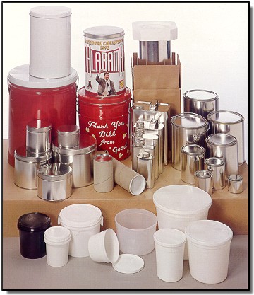  Paint Cans, Ink Cans, Slip Cover Cans, F Cans, Plastic Tubs and Food Containers