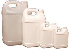 rectangular plastic jugs