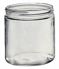 Straight Sided Clear Glass Jars