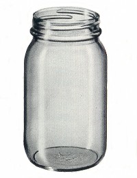 4 oz. Standard Round Flint Glass Jars
