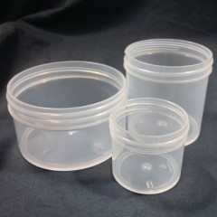 Clarified Polypropylene Plastic Jars