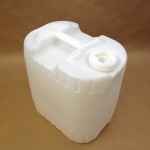 jerrican, carboy, 5 gallon plastic drum.