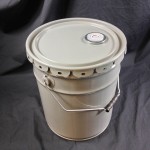 3.5 Gallon Gray Open Head Pail, Phenolic Lined, UN Rated. Pipeline