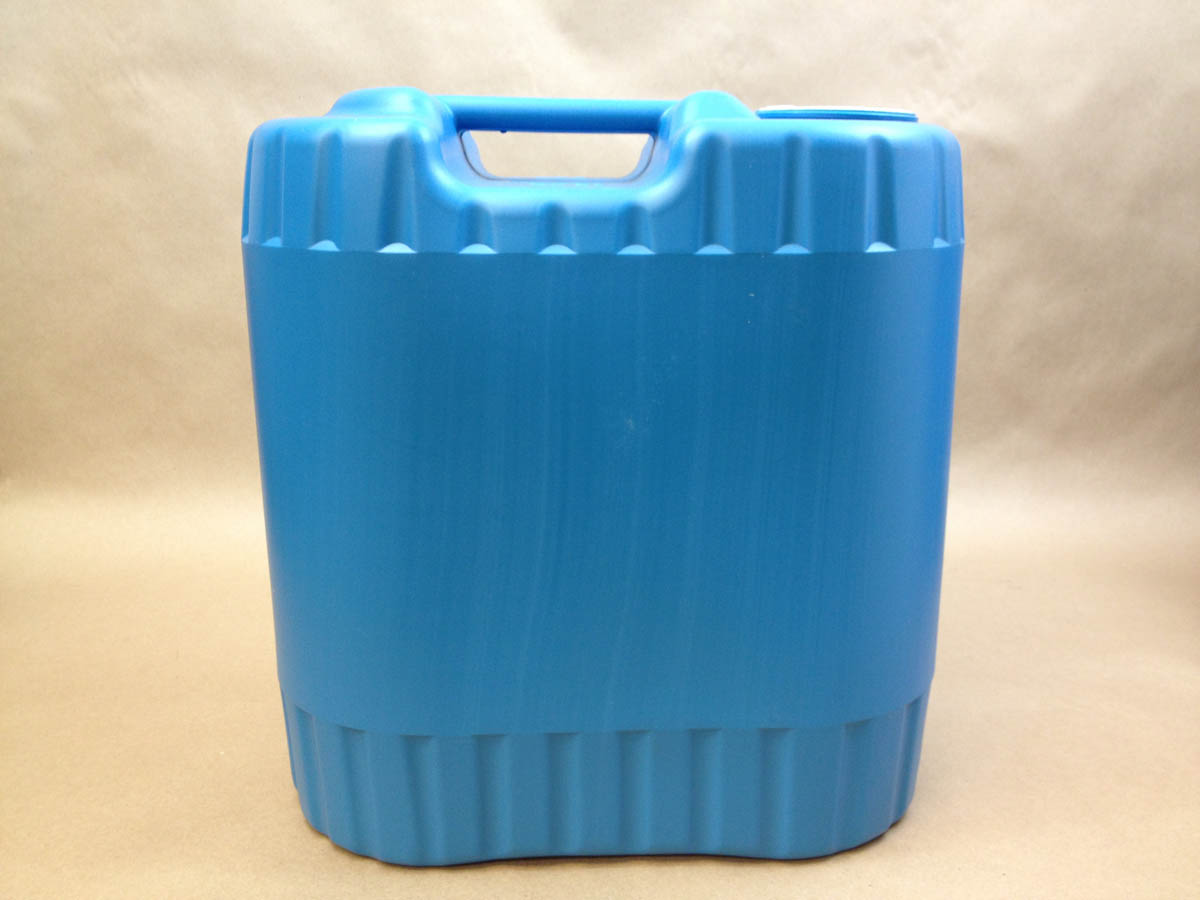 5 Gal Blue Plastic Rectangular Drum