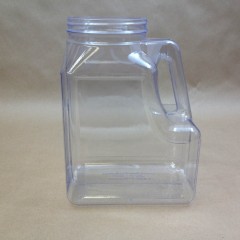 168 Ounce Clear PVC Plastic Oblong Jug with Handle