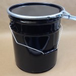 metal bucket, dish cover, lever locking ring