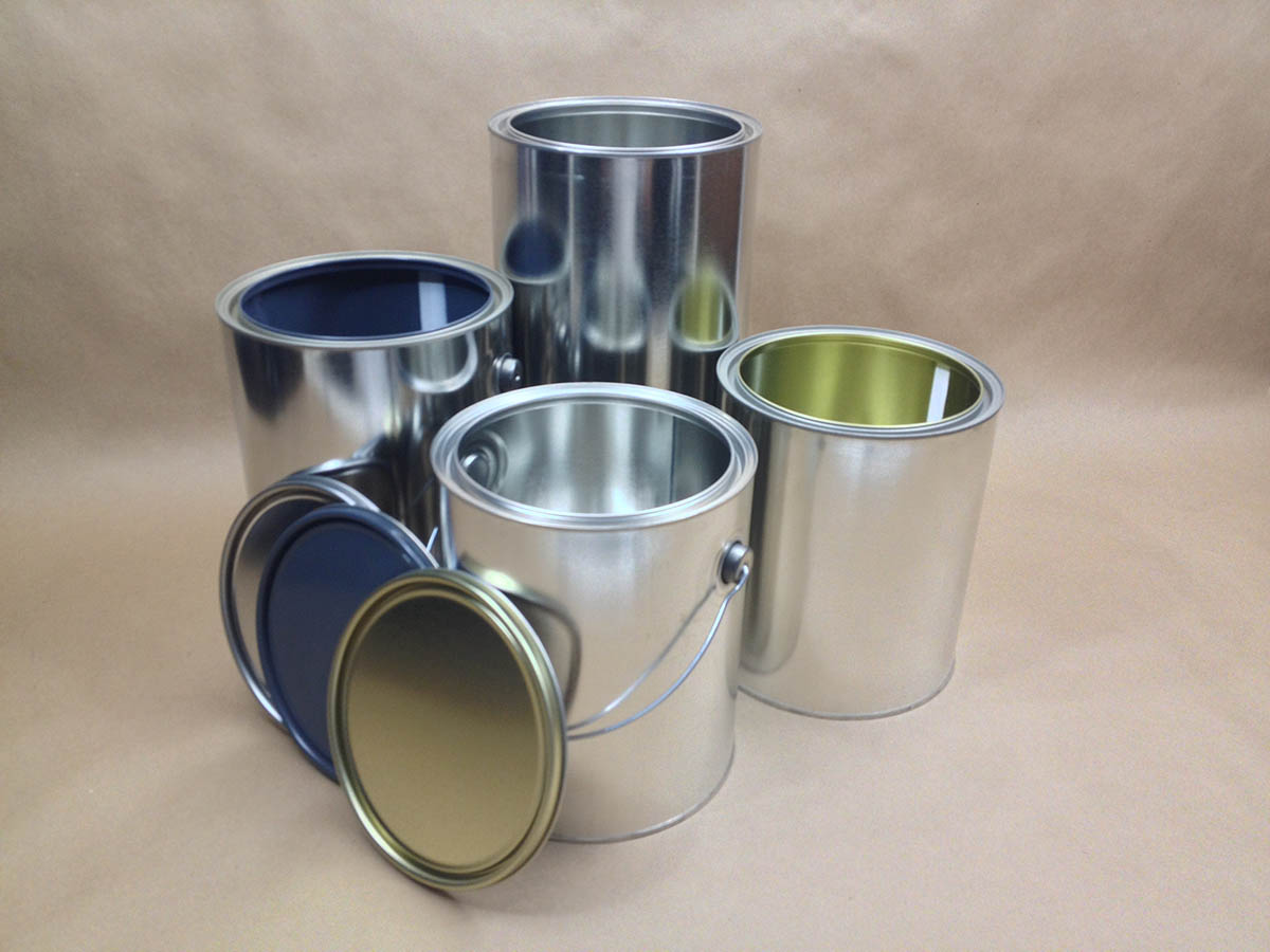 metal paint cans, lined can, unlined metal paint cans