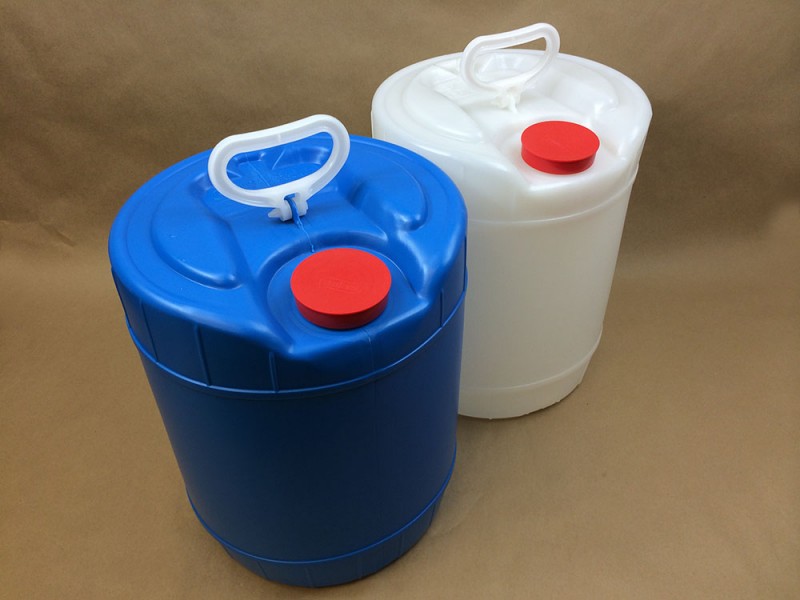 5 Gallon Plastic Drums for Janitorial and Cleaning