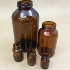 Amber Glass Medicine Bottles