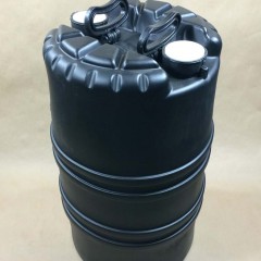 15 Gallon Black Plastic Tighthead Deldrum