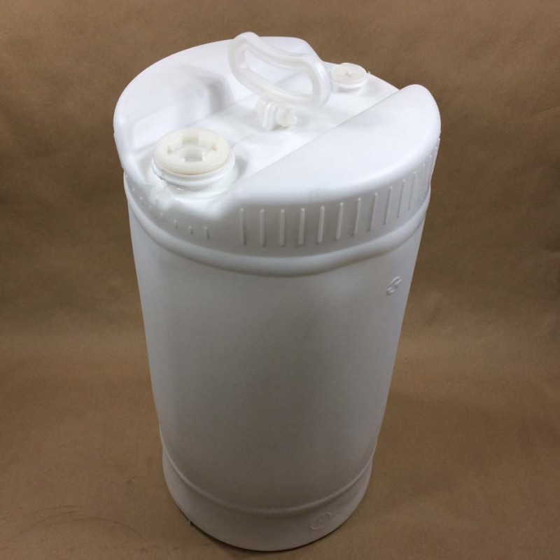 15 Gallon White Plastic Tighthead Drum Yankee Containers Drums